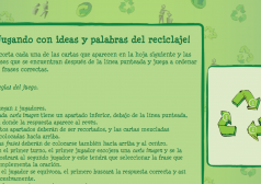 ¡Jugando con ideas y palabras de reciclaje!