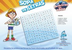 Sopa de letras para el cuidado del agua