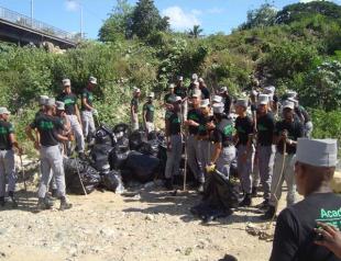 Brigada de recolección de basura orgánica