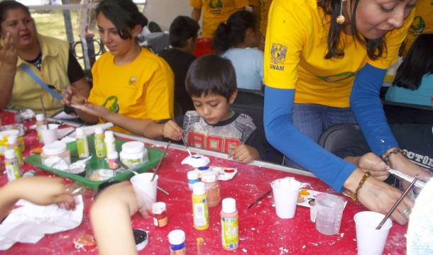 Se desarrollaron talleres para niños y jóvenes